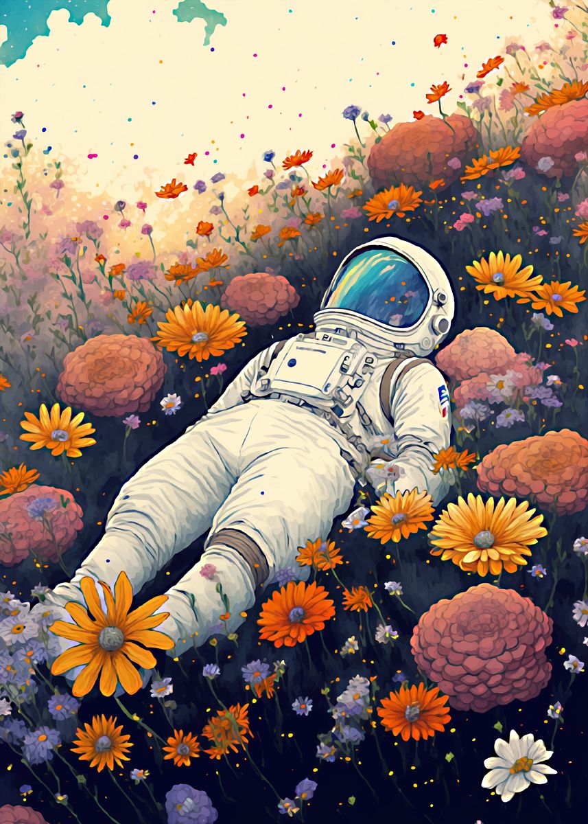 'An Astronauts Dream' Poster, picture, metal print, paint by Mounier ...