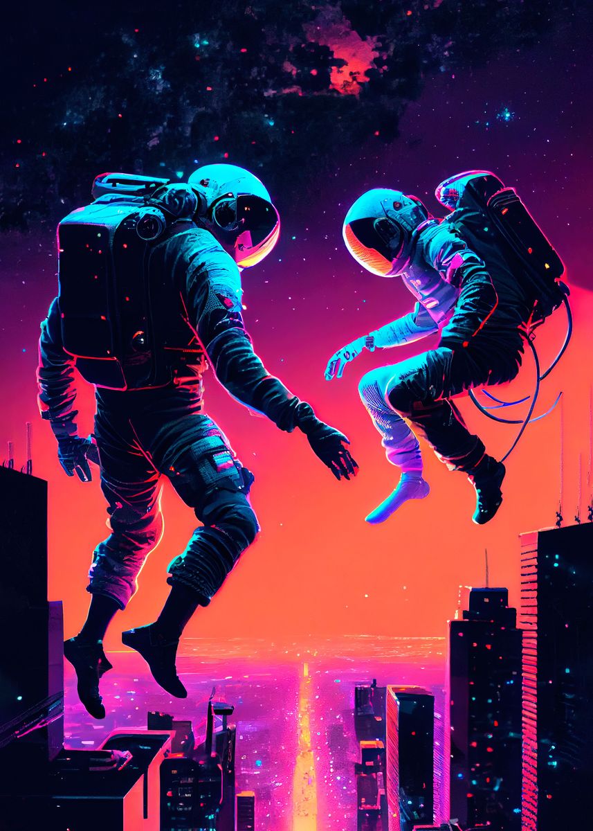 'Zero Gravity' Poster, picture, metal print, paint by Freddie | Displate