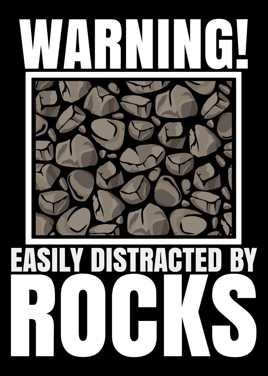  rock collecting poster picture metal print paint by