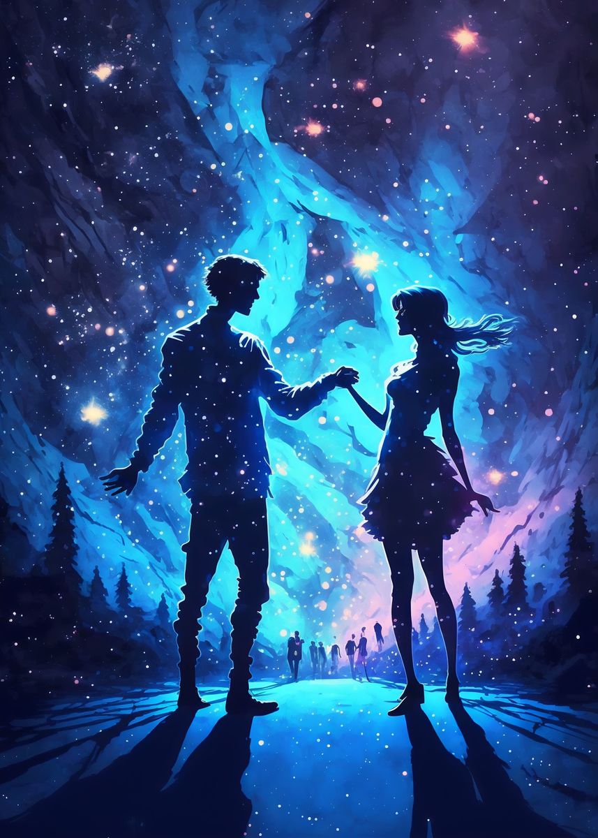 'Galaxy Dance' Poster, picture, metal print, paint by Absuro Designs ...