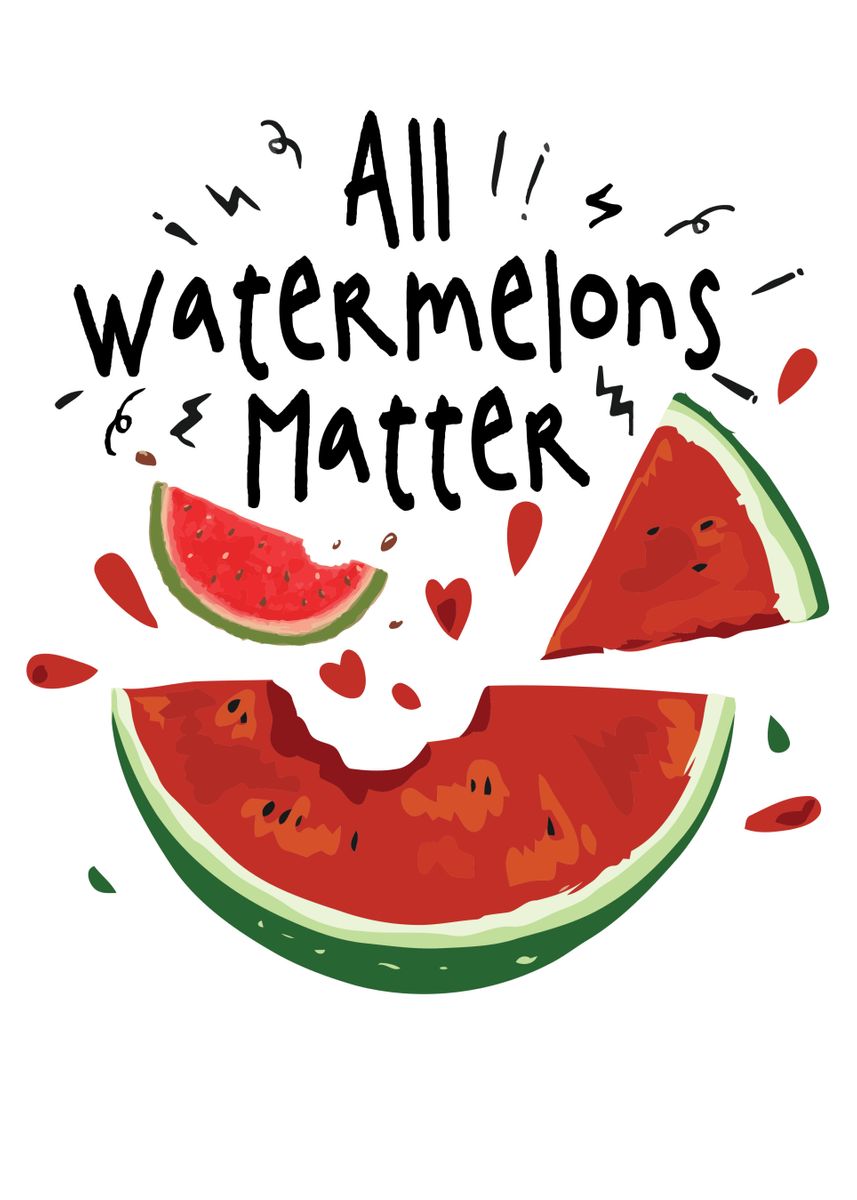 'Watermelon Lover Gift' Poster, picture, metal print, paint by