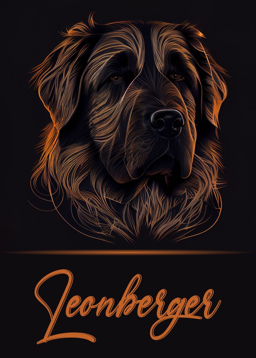 'Leonberger' Poster, picture, metal print, paint by Artistic Paradigms ...