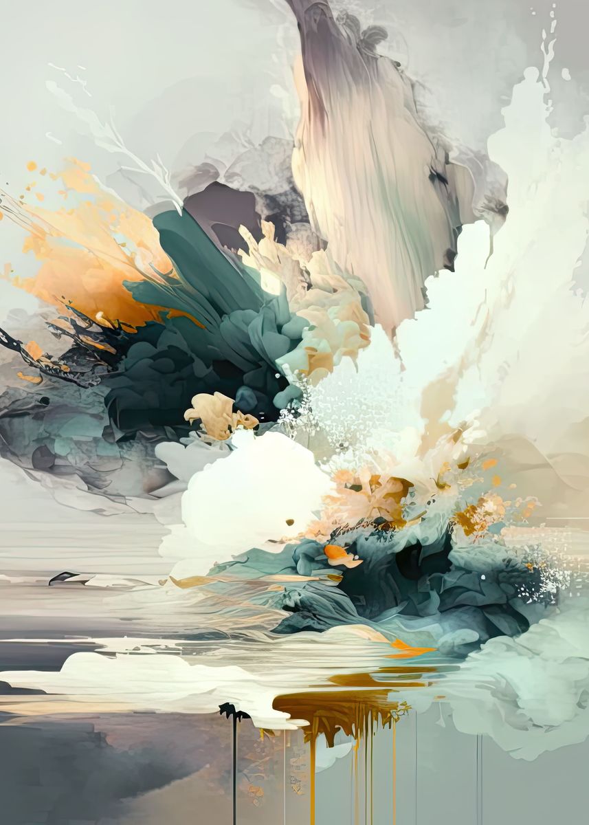 'Muted colors' Poster, picture, metal print, paint by Anamitra Displate