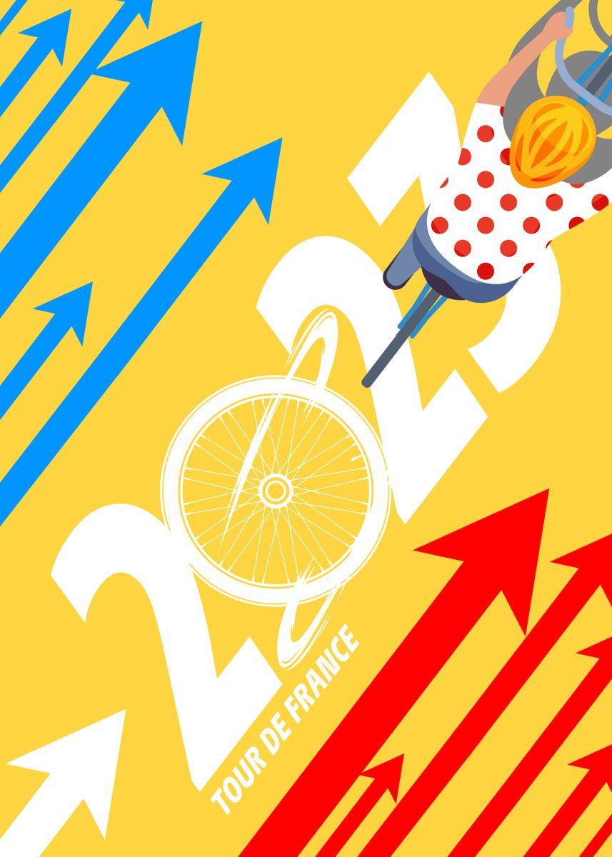 '2023' Poster, picture, metal print, paint by Tour de France Displate