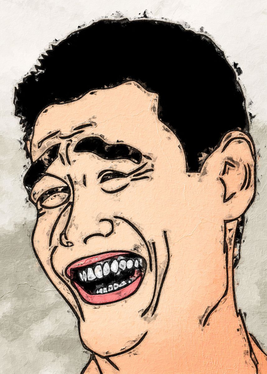 'yao Ming Meme' Poster, Picture, Metal Print, Paint By Meme Daily ...