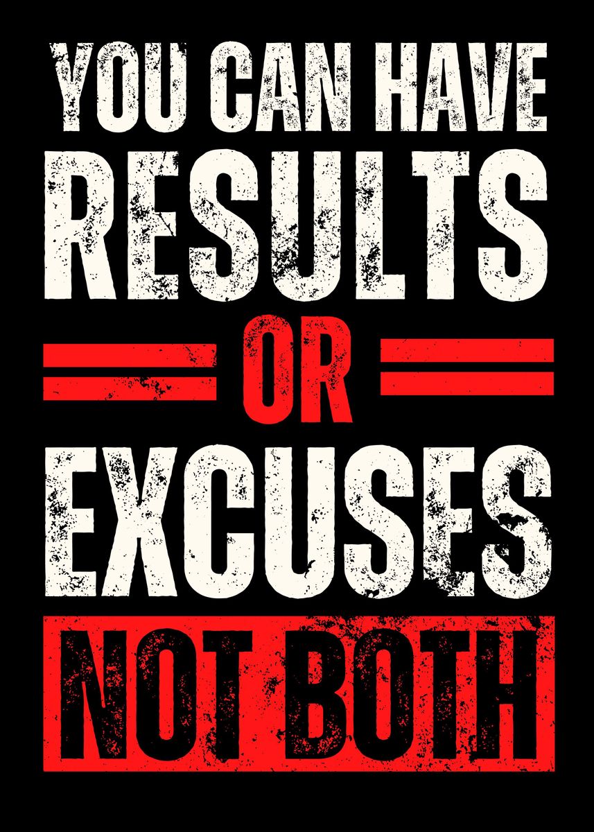 'Gym Motivation Quote' Poster, picture, metal print, paint by Yess ...