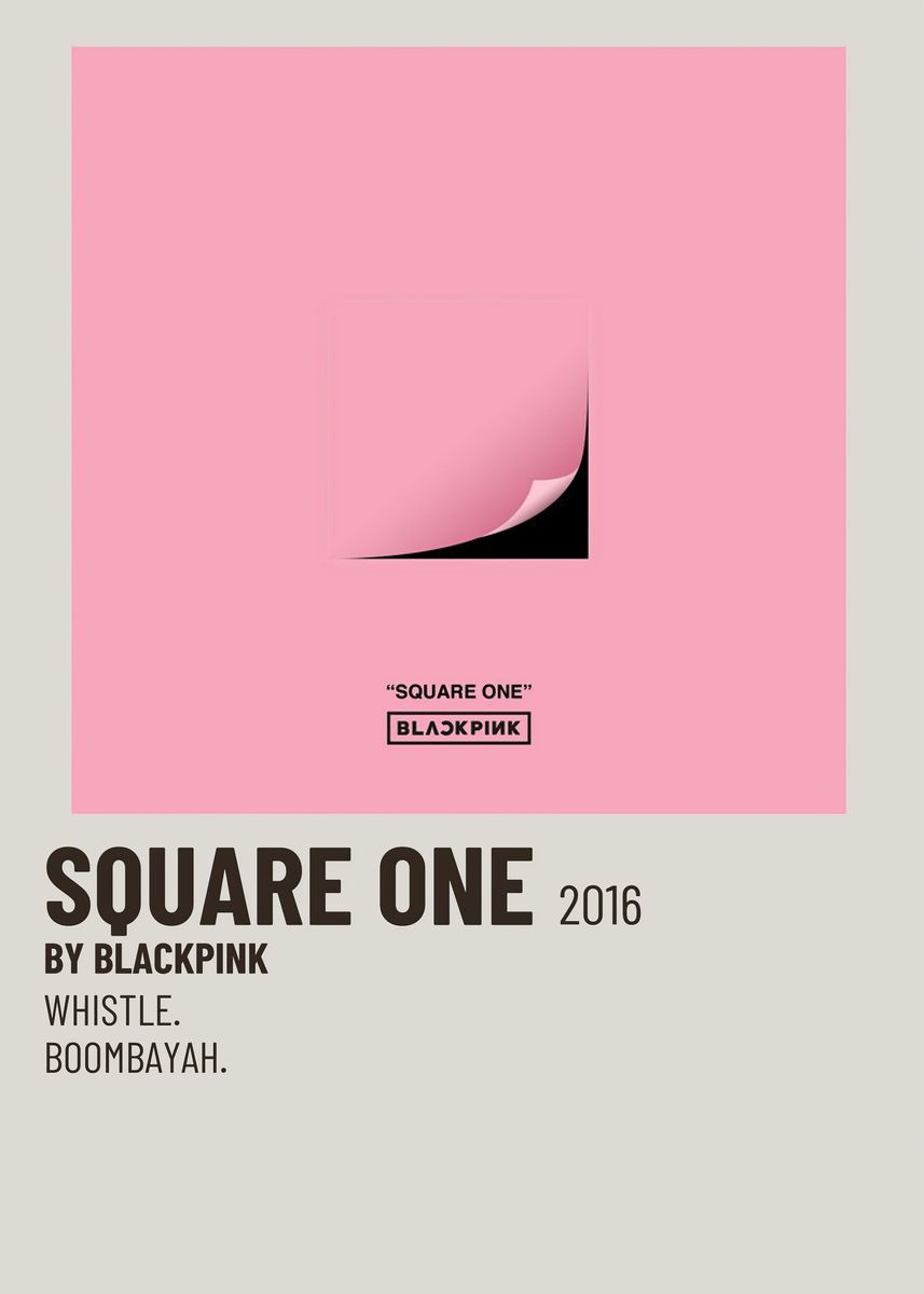 SquareOne BlackPink Poster' Poster by AMG GROUP | Displate