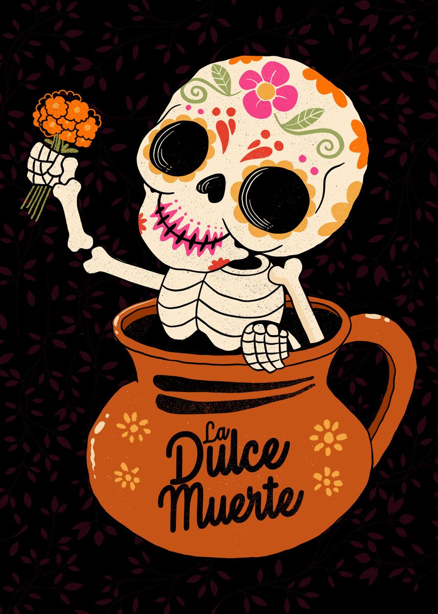 'Dulce muerte' Poster, picture, metal print, paint by Pepe Rodriguez