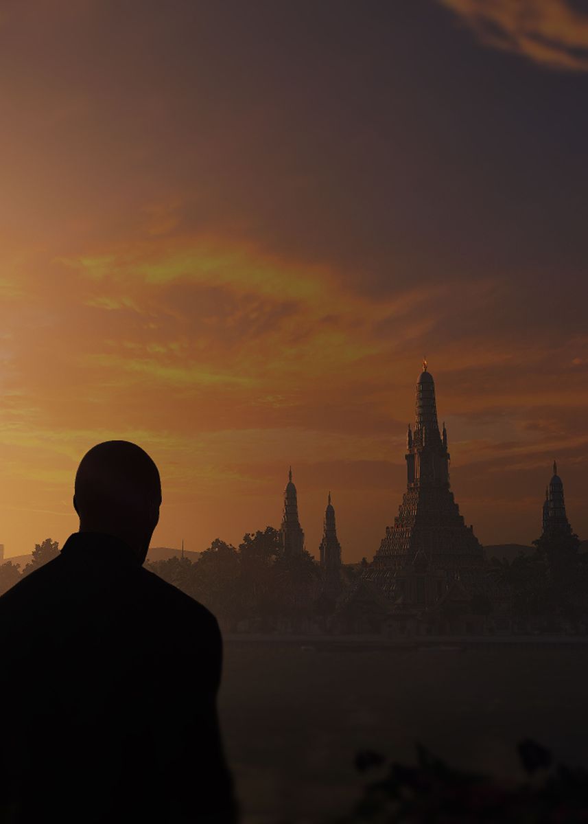 'Hitman 47 in Bangkok' Poster, picture, metal print, paint by Matteo