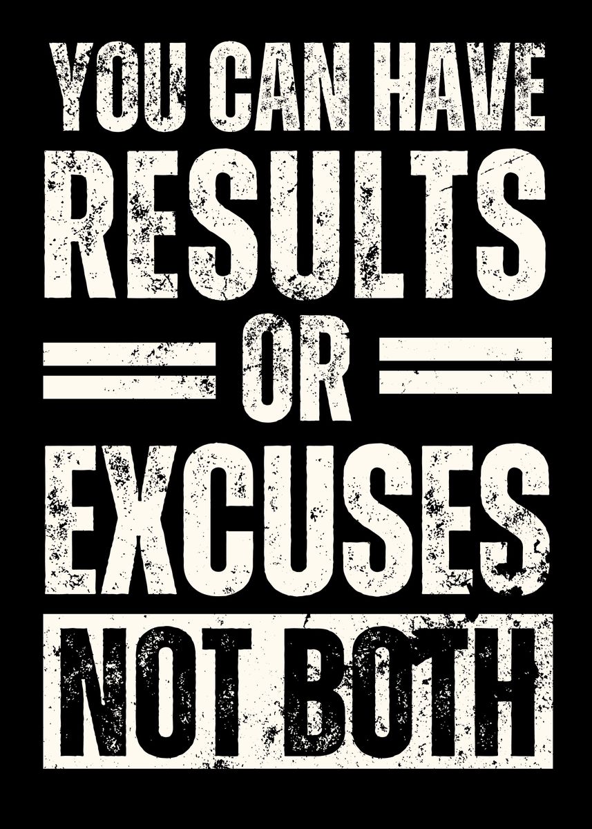 'Gym Motivation Quote' Poster, picture, metal print, paint by Yess ...