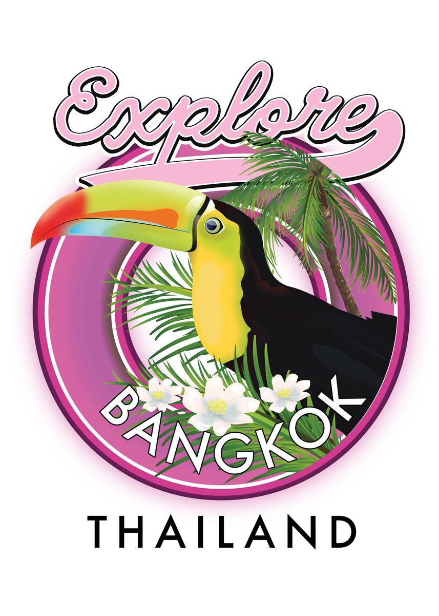 'Explore Bangkok Thailand ' Poster by Nick Greenaway | Displate