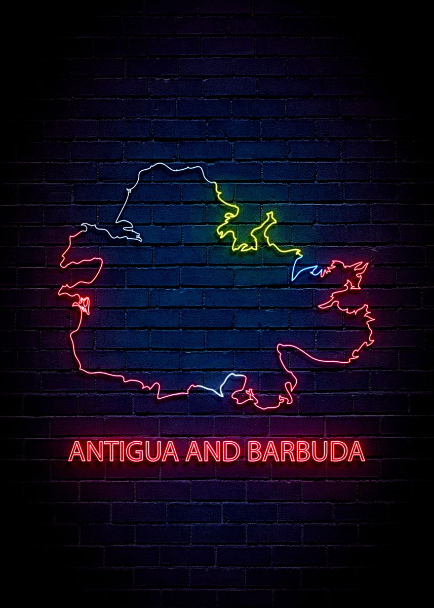 'ANTIGUA AND BARBUDA' Poster by ke ke | Displate