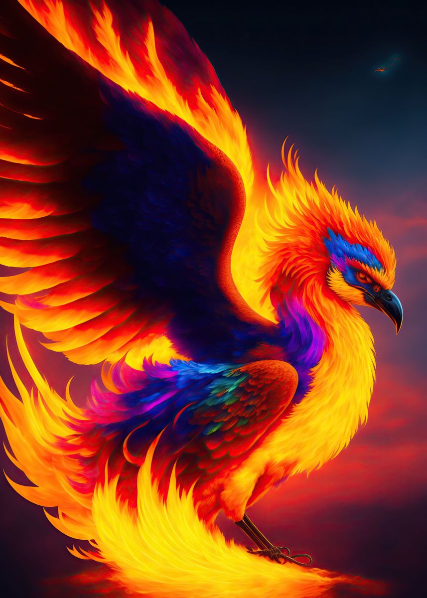 'Mystical Phoenix' Poster by WEWILL ROCK YOU | Displate