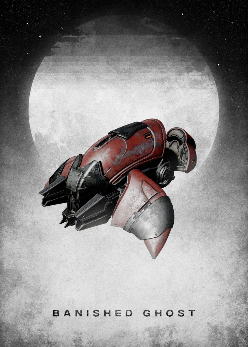 'Banished Ghost' Poster by Halo Game  | Displate