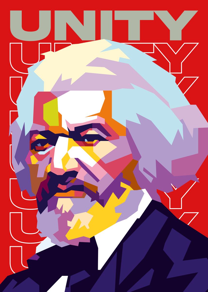 'Frederick Douglass Unity' Poster by Amila Trending Poster | Displate