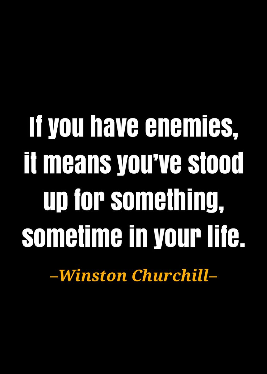 'Winston Churchill quote' Poster, picture, metal print, paint by ...