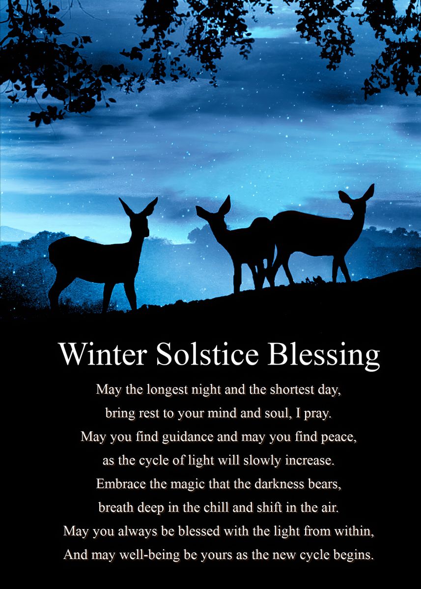 'Winter Solstice Yule' Poster, Picture, Metal Print, Paint By Stephanie ...