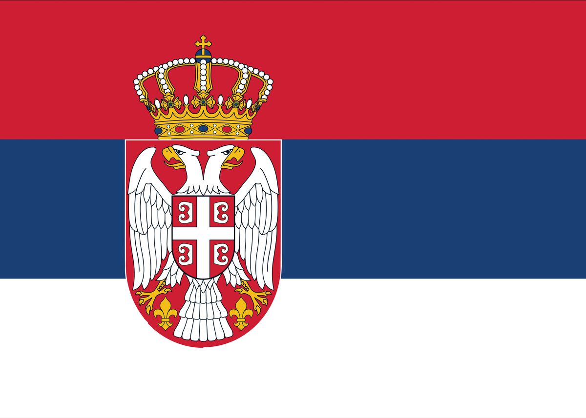 'Serbian Flag of Serbia' Poster by Bruce Stanfield | Displate