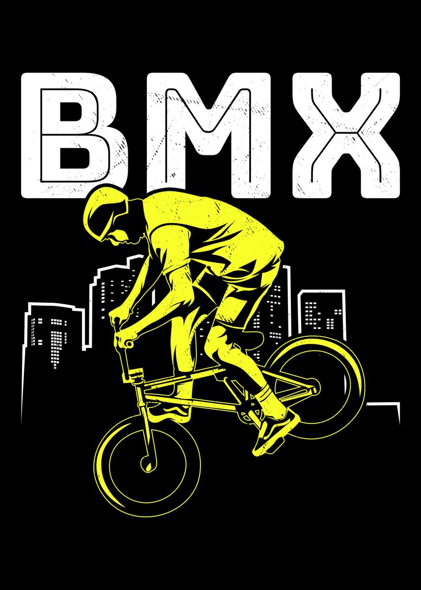 'BMX Bike Boys' Poster by professionaldesigns  | Displate