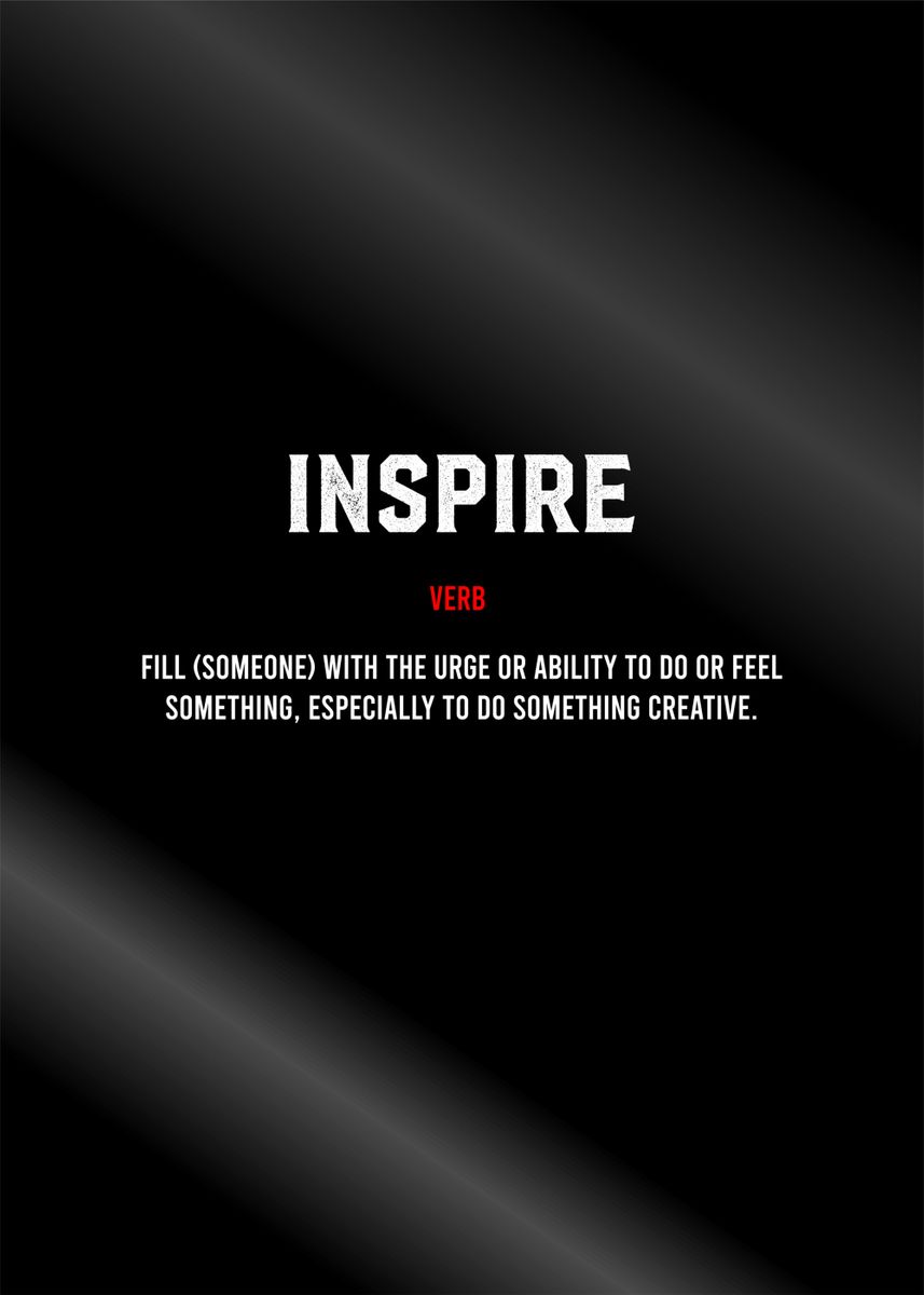 inspire-definition-poster-by-bestselling-displate-poster-displate