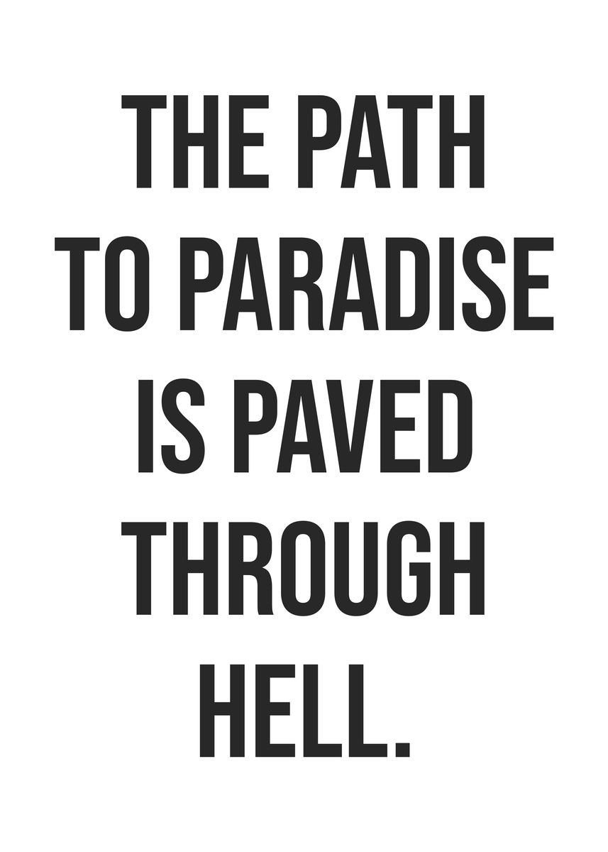 'Path To Paradise' Poster by CHAN  | Displate