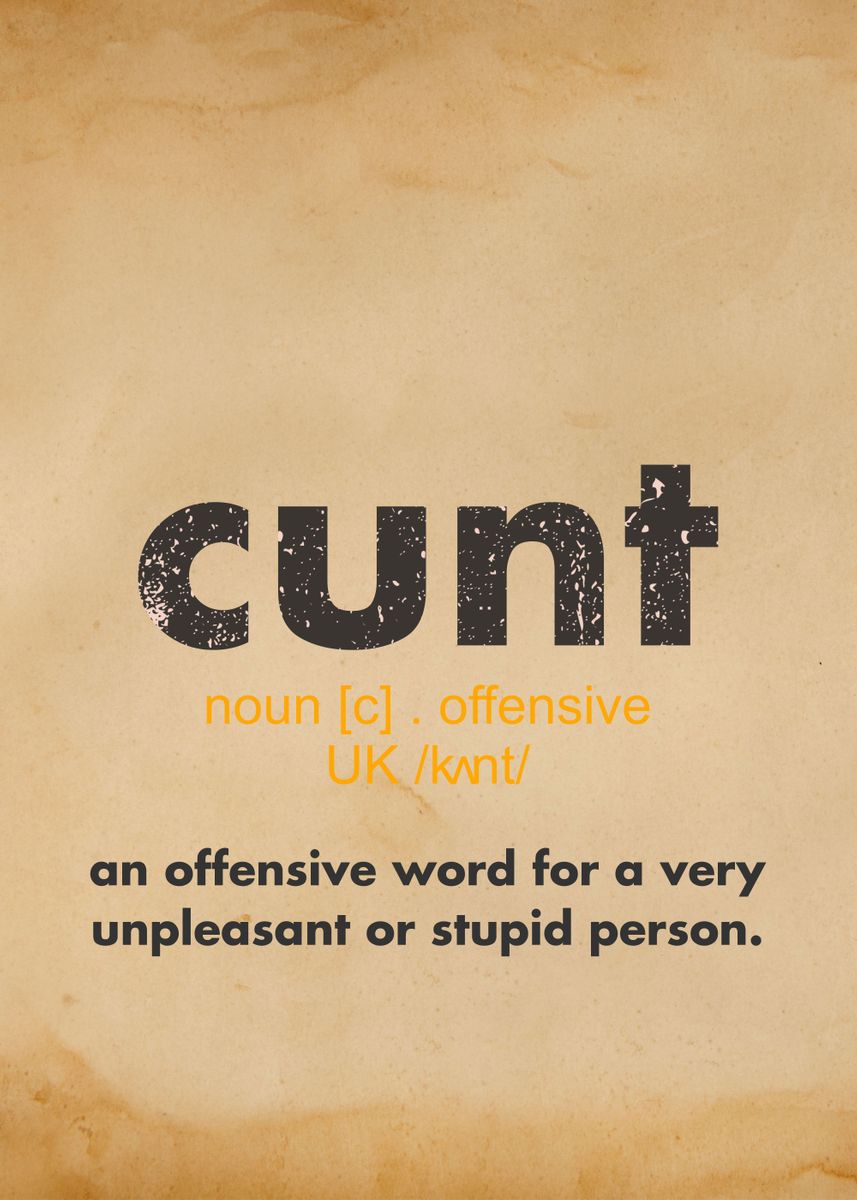 cunt-definition-poster-picture-metal-print-paint-by-aesthetic