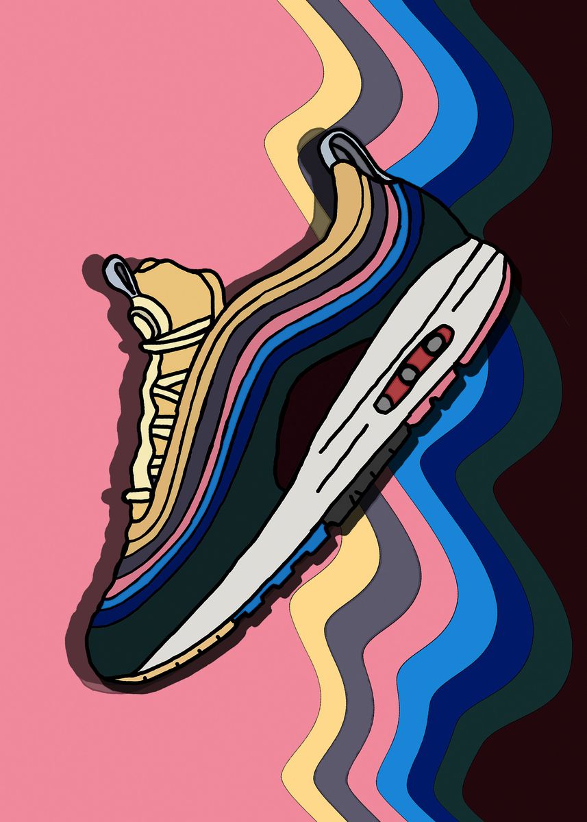 'wave shoe' Poster, picture, metal print, paint by Indra Agus Setiawan ...