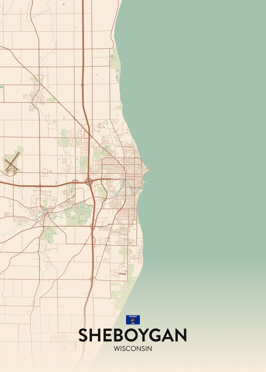 'Sheboygan WI' Poster by IMR Designs Displate