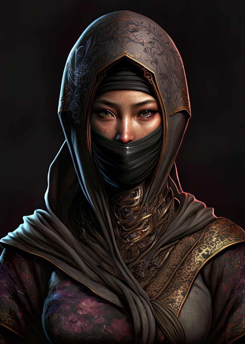 female ninja mask