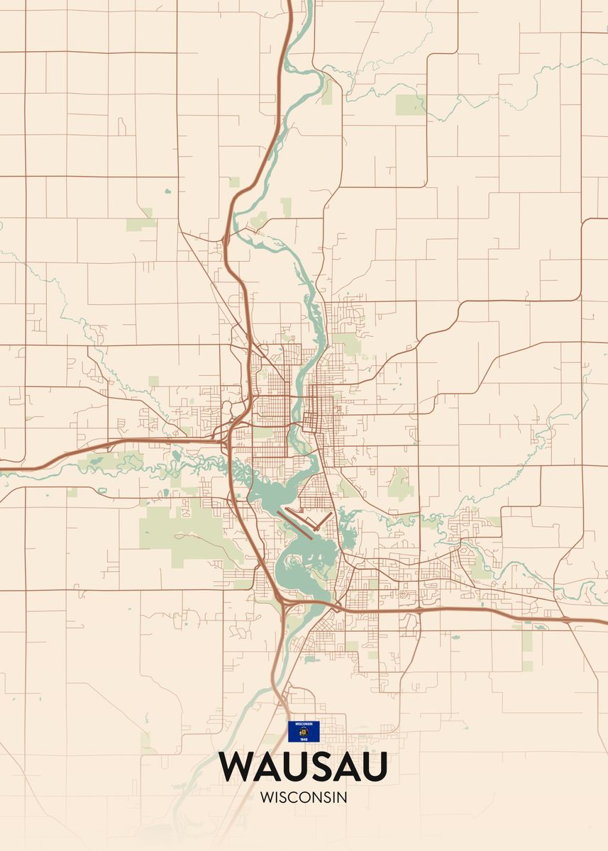 Wausau WI Map