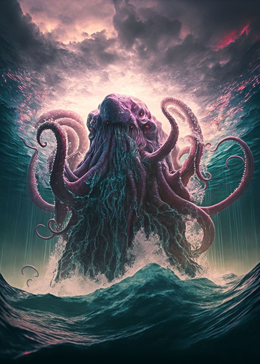 'Behemoth Of The Deep' Poster, picture, metal print, paint by Chase ...