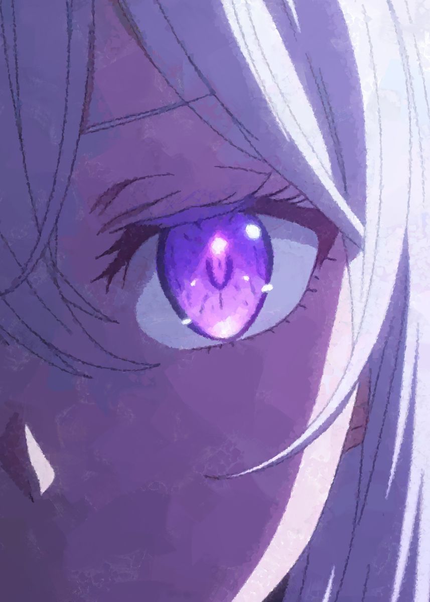 'Anime girl eye' Poster by Evgenuy Merkushov Displate