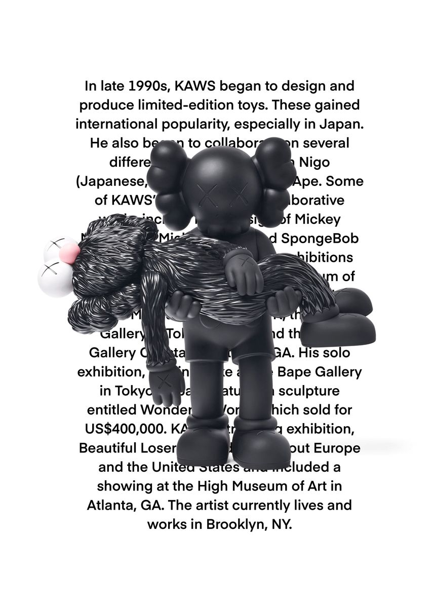 'Kaws story' Poster, picture, metal print, paint by Lardis Art Displate