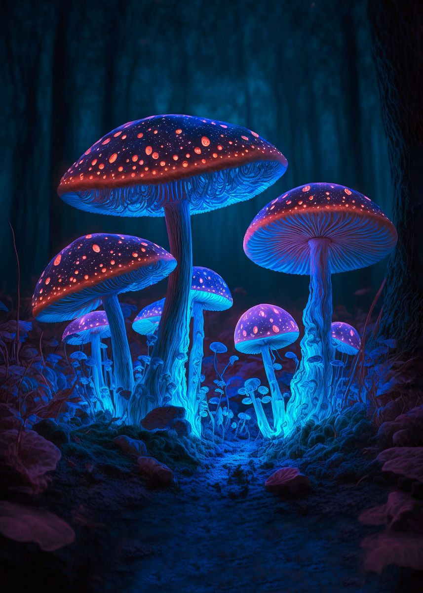 'shroom4' Poster, Picture, Metal Print, Paint By Dostiphotography 