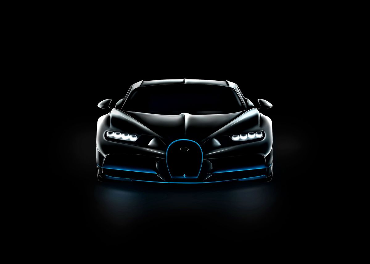 'Bugatti Chiron' Poster by Supri GTR | Displate