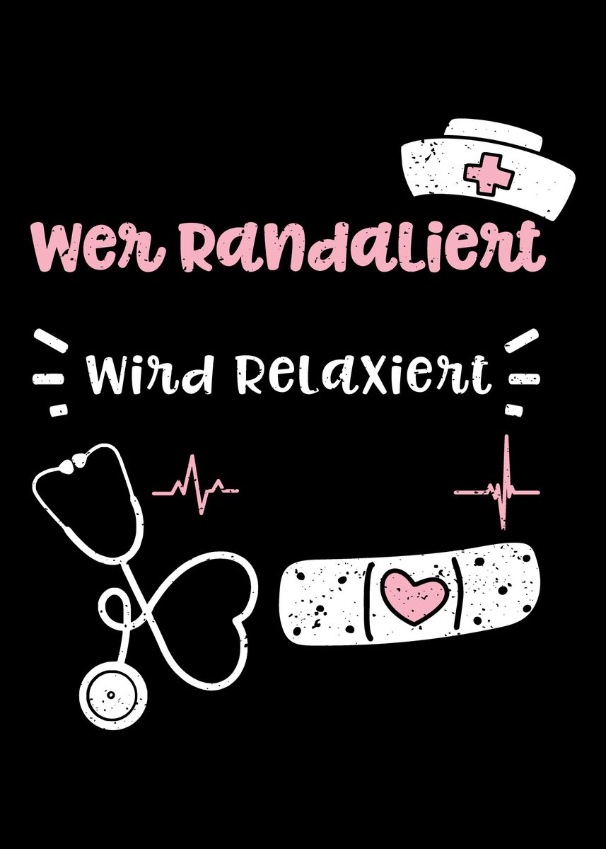 TassenTicker Tazza con scritta Wer Randaliert wird Relaxiert – Schön Infermiera Geschenke Ideen – Medictinnen oder Schwestern Kaffee Tasse mit Sprüchen – Divertente regalo per donne – Nero