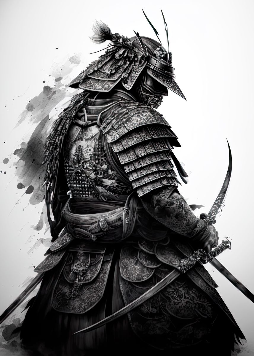 'Samurai' Poster, picture, metal print, paint by Anamitra | Displate