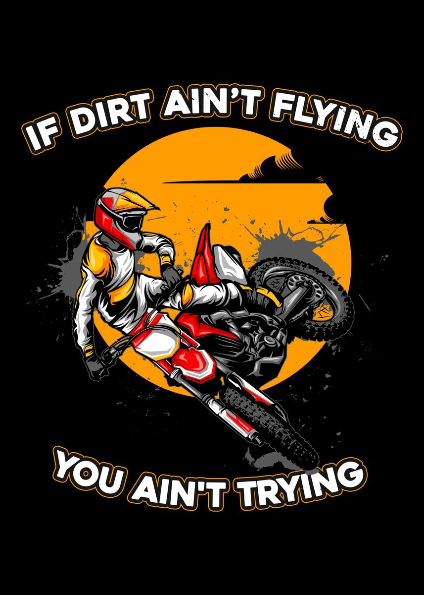 'Dirt Bike Mx Motocross' Poster, picture, metal print, paint by ...