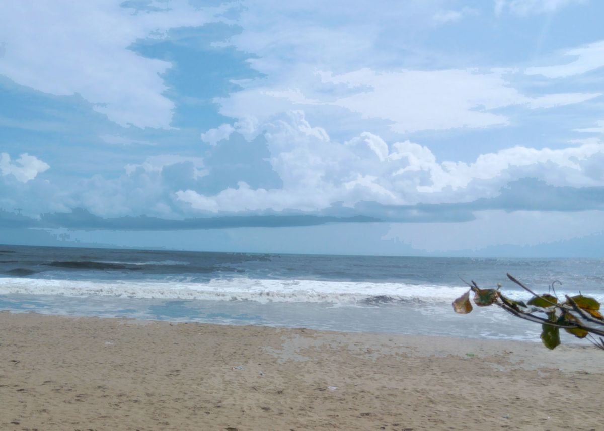 'Kozhikode Beach' Poster by Gani Bijish | Displate