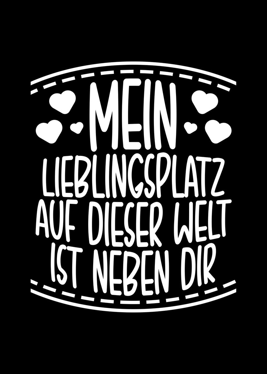 'Valentines Day German' Poster, picture, metal print, paint by ...