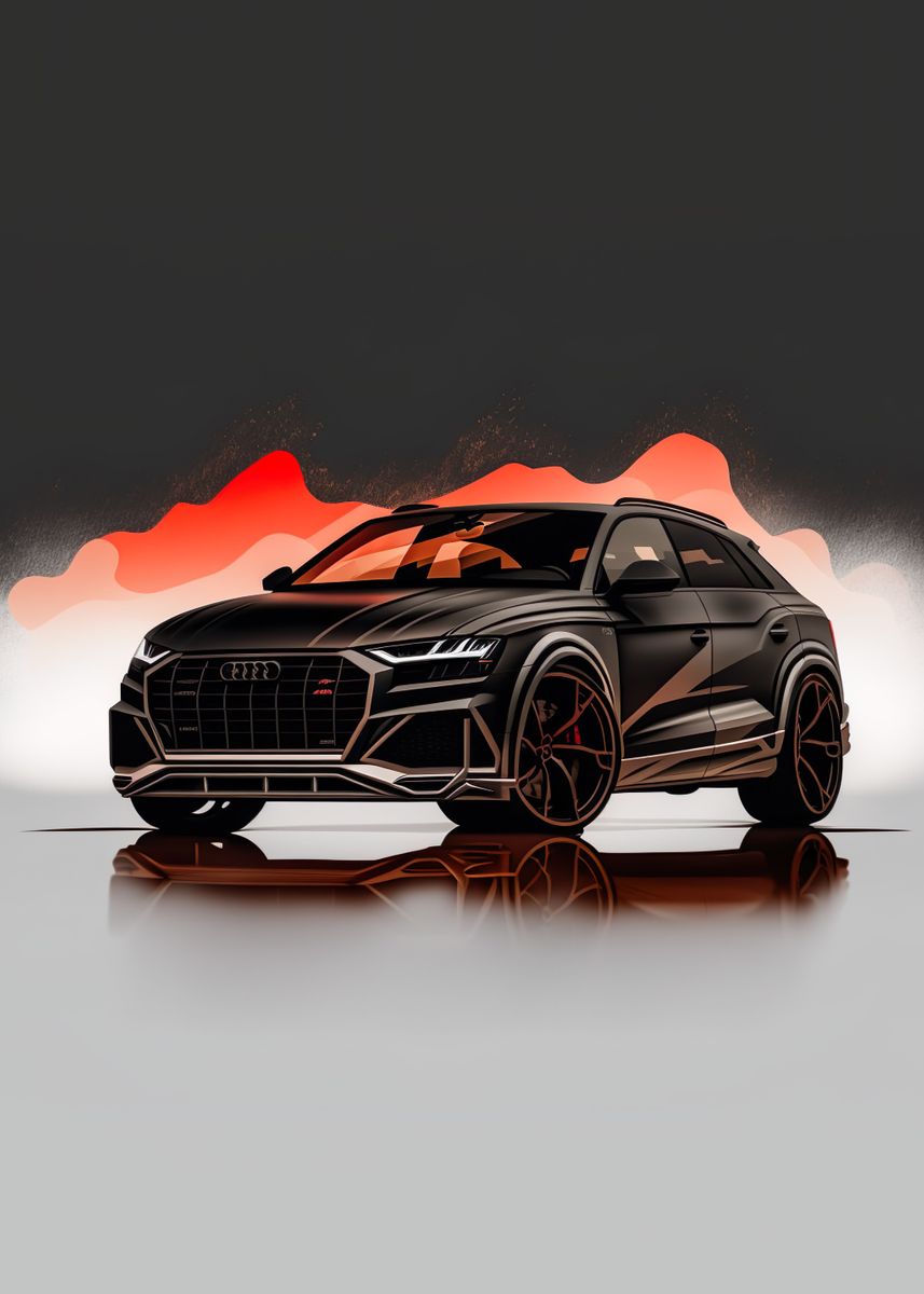 'Audi RSQ8' Poster, picture, metal print, paint by Sebastian Uhrbrook ...