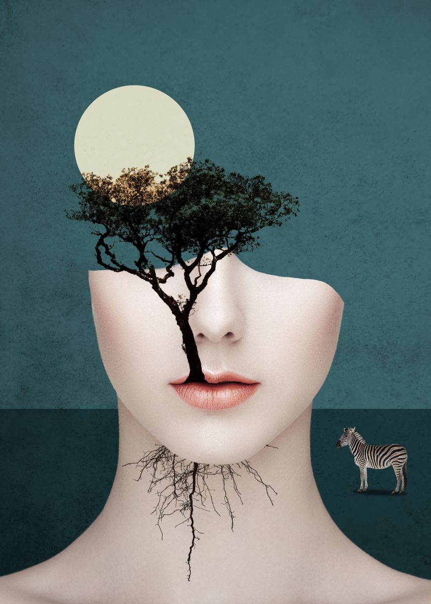 'Growing Roots' Poster, picture, metal print, paint by Somnambulistika ...