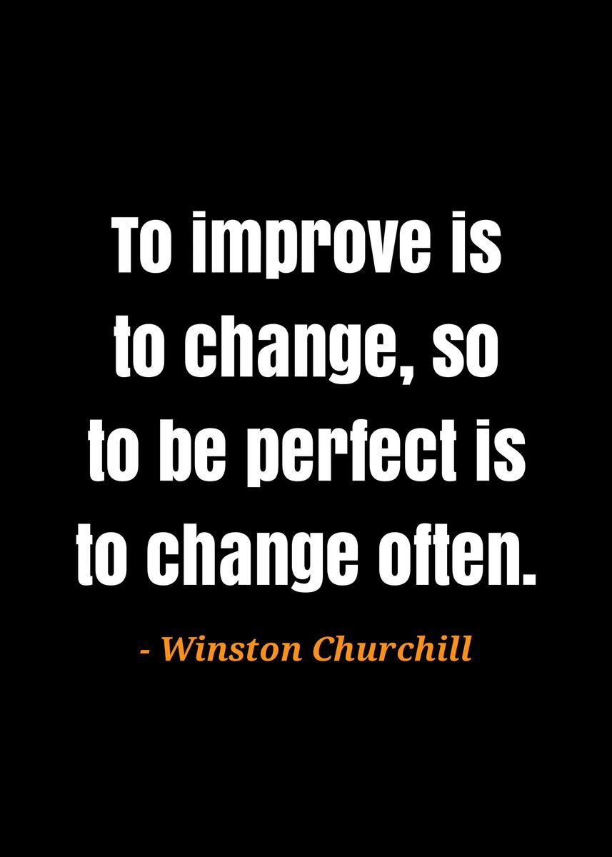 'quote Winston Churchill ' Poster, picture, metal print, paint by ocill ...