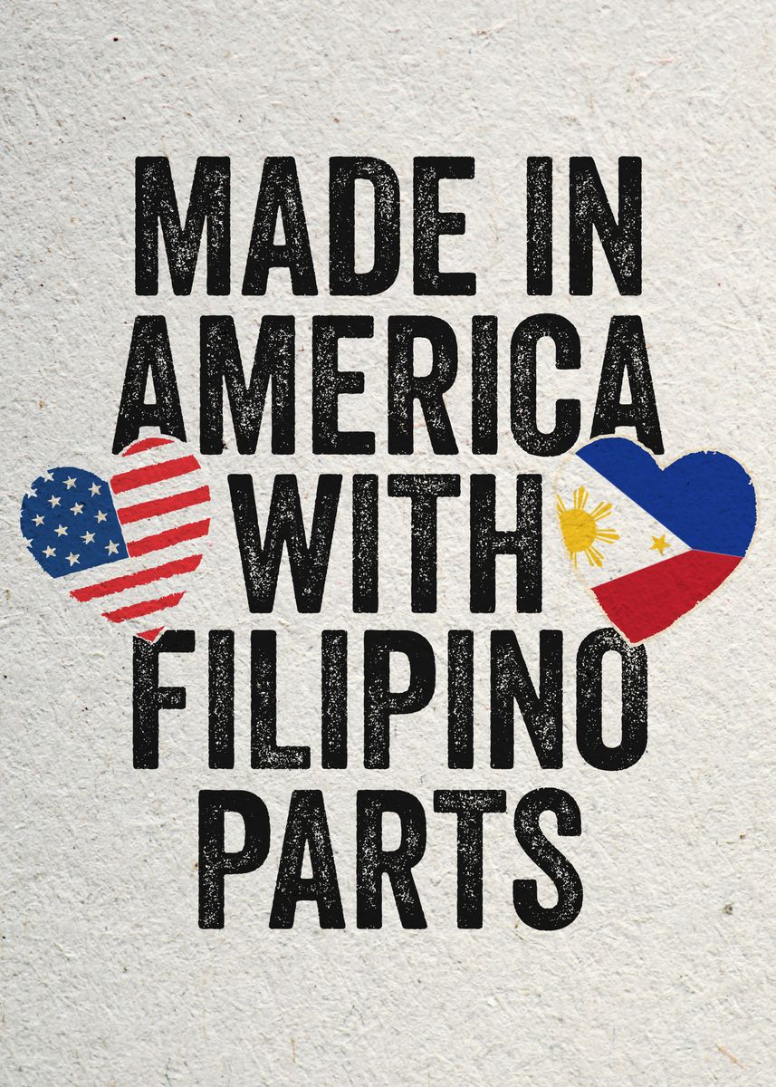 'America Filipino' Poster, picture, metal print, paint by Ba Ab | Displate