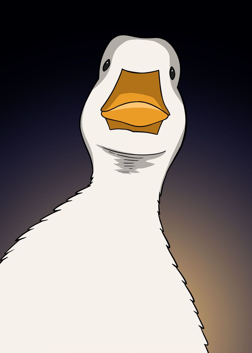 'Duck Pathetic Memes' Poster, picture, metal print, paint by Qreative ...