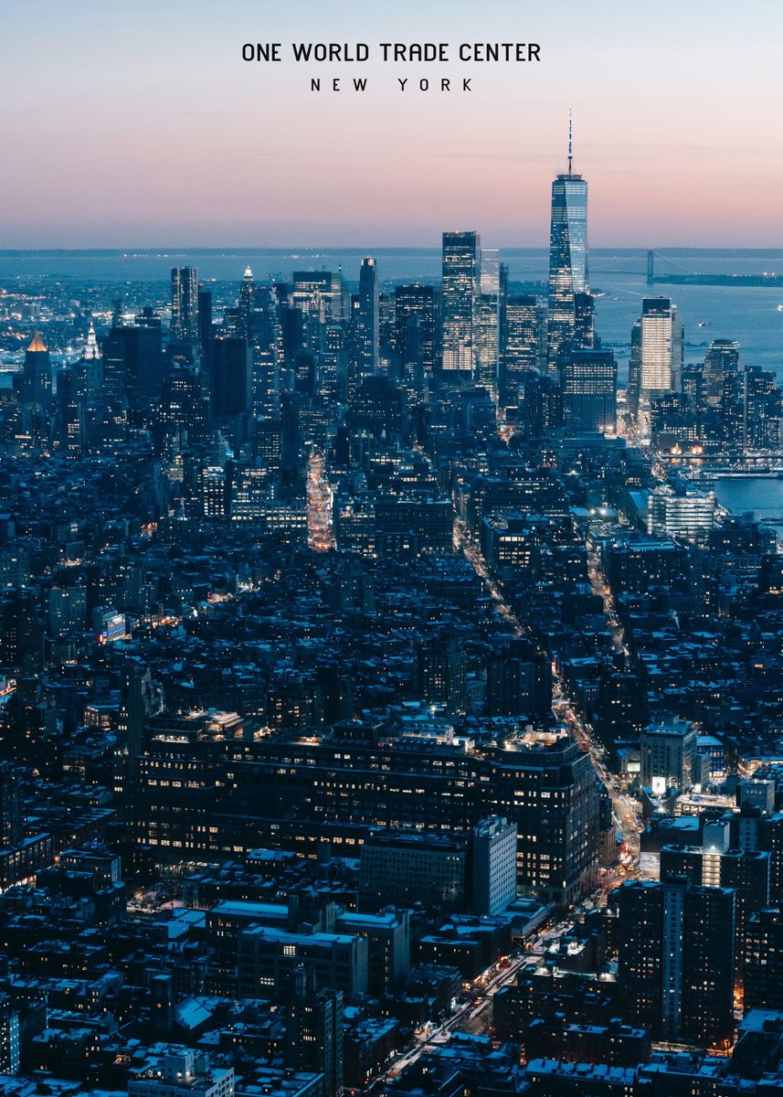 'One World Trade Center ' Poster, picture, metal print, paint by ...