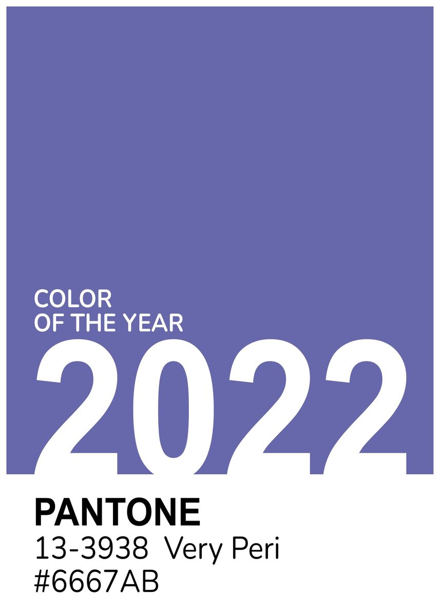 'Pantone of the Year 2022' Poster, picture, metal print, paint by ...