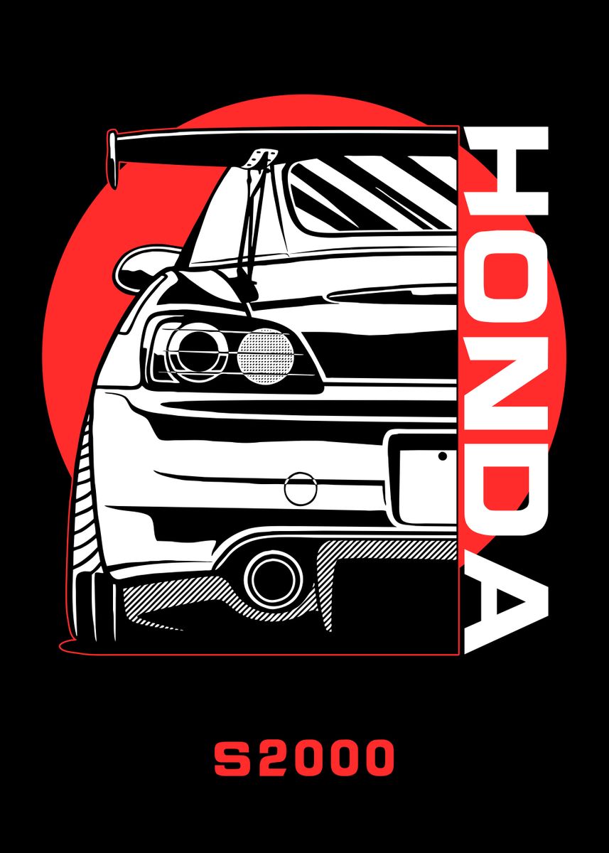 'Honda S2000' Poster, picture, metal print, paint by Faissal Thomas ...