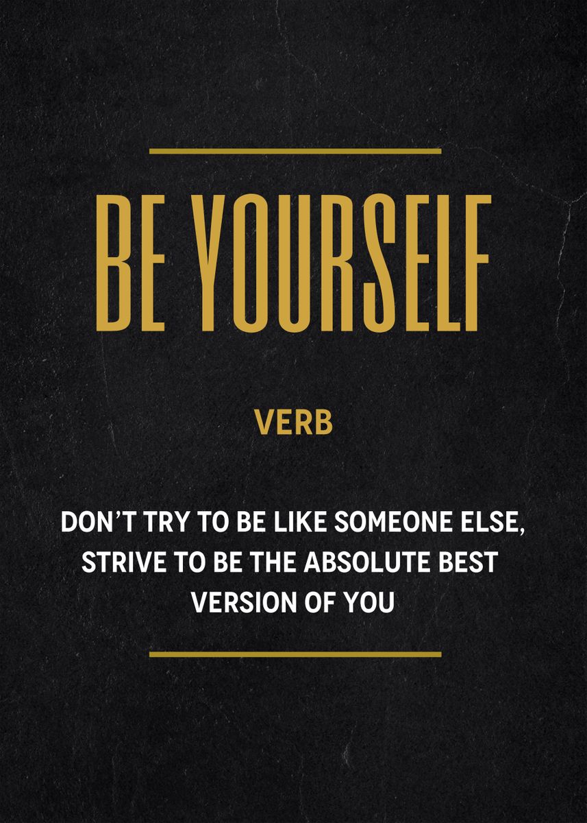 Be Yourself Definition