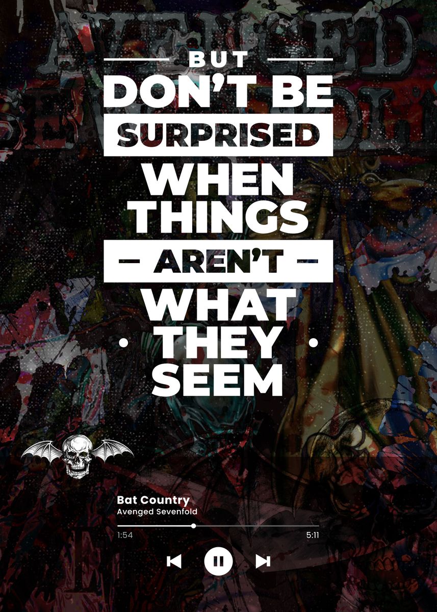 'Avenged Sevenfold' Poster, picture, metal print, paint by Fergy Izvan ...